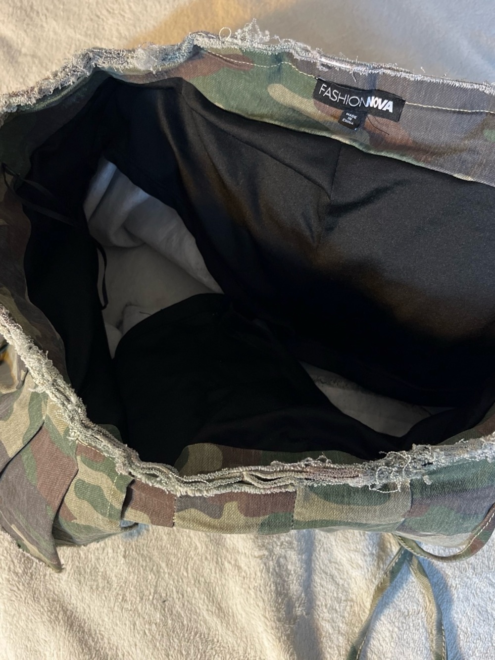Fashion Nova Camo Pleated Mini Skirt in Green and Brown - Picture 2 of 3